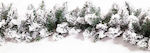 Atmosphera Flocked Christmas Garland White 270cm 1pc