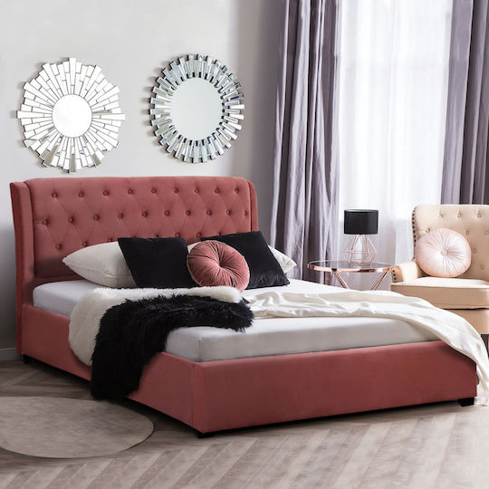 Odalys Doppelbett für Matratze 150x200cm Pink Odalys Doppelbett für Matratze 150x200cm Pink