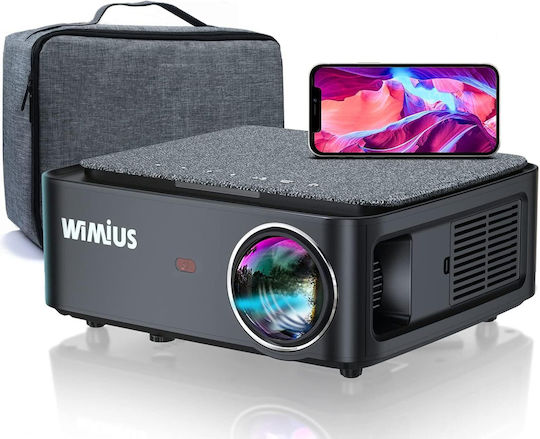 Wimius ‎WiMiUS K1 Projector LCD Full HD Λάμπας LED με Wi-Fi και Ενσωματωμένα Ηχεία