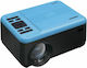 Lenco Projektor Full HD Lampe Einfach mit integrierten Lautsprechern Blau