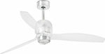 Faro Barcelona Deco Fan Led DC 33394D-9 Ventilator de Tavan 128cm cu Lumină și Telecomandă Alb