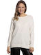 Soft and comfortable blouse with cashmere - Ecru 6030