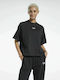 Reebok Women's Athletic Oversized T-shirt Black
