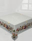 Vassiliadis Bros Christmas Fabric Tablecloth Ornament L140xW140cm