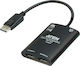Aten Convertor DisplayPort Masculin În DisplayPort 2x Femelă 1 Bucată VS92DP