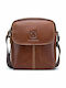 DJB-07 Leather Men's Bag Shoulder / Crossbody Light Brown