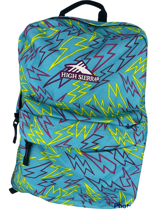 High Sierra Αστραπές School Bag Backpack Junior High-High School in Light Blue color