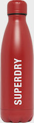 Superdry Passenger Μπουκάλι Θερμός σε Κόκκινο χρώμα 0.5lt