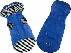 Pet Interest Stripe Lining Waterproof Dog Coat with Hood Large with 37cm Back Length Pet Interest Stripe Lining Waterproof Dog Coat with Hood Large with 37cm Back Length