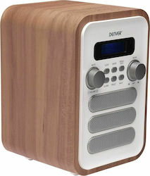 Denver DAB-48 Radio portabil Cu alimentare la rețea DAB+ cu Bluetooth Alb