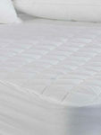 Sunshine Semi-Double Quilted Mattress Cover Fitted White 120x200+35cm