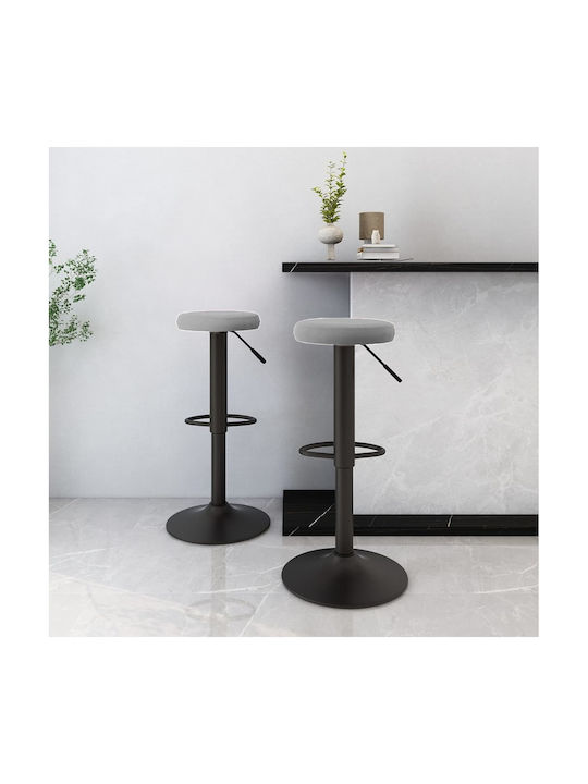 Hocker Bar mit Höhenverstellbar Light Gray 2Stü...