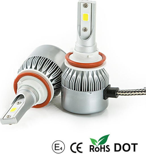 Autoline Λάμπα Αυτοκινήτου H11 LED 6500K Ψυχρό Λευκό 12V 60W