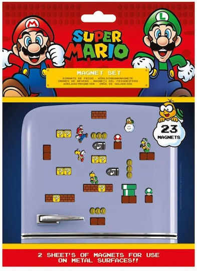 Pyramid International Super Mario Mushroom Kingdom Σετ Μαγνητάκια Μεταλλικά 23τμχ