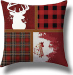 Mc Decor Christmas Decorative Pillow Square Red 45x45pcs