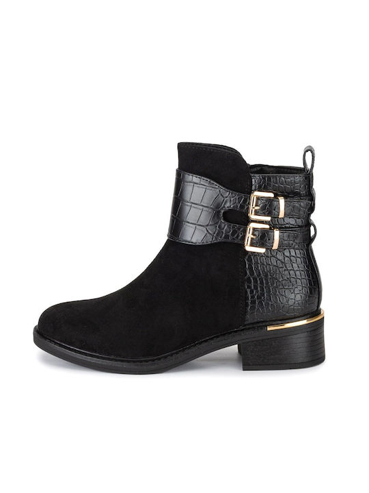 Low Ankle Boots Black Color