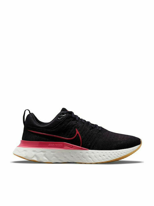Nike React Infinity Run Flyknit 2 Γυναικεία Αθλητικά Παπούτσια Running Cave Purple / Archaeo Pink / Black