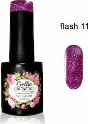 Gellie Хибриден Лак за Нокти Flash 11 с Glitter...