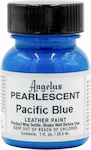 Angelus Pearlescent Paint Liquid Craft Paints Set Blue for Leather Pacific 29.5ml 7pcs