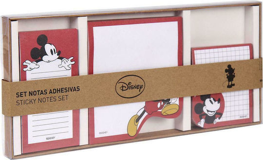 Mickey Mouse Clubhouse Haftnotizen im Würfel Rot Set 3Stück Mickey Mouse