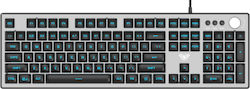 Aula F2028 Gaming Keyboard with RGB Lighting (Greek) Gray