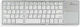 MediaRange MROS133-GR Wireless Bluetooth Keyboard Only Greek Silver