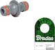 Bradas WL-2200 Two Way Connector with Male Thread White