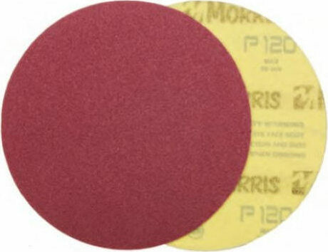 Morris Velcro Disc Red Orbital Sander Sanding Sheet K120 150x150mm