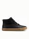 City Oasis Leather Kids Boots with Laces Black