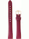 Hirsch Wild Calf Leather Strap Purple 12mm
