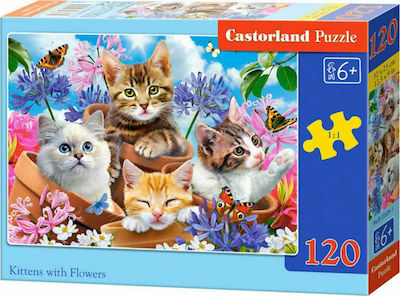 Παιδικό Puzzle Kittens 120pcs για 6+ Ετών Castorland