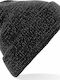 Beechfield B407 Beanie Unisex Beanie Gestrickt in Schwarz Farbe