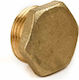 Male Cap Brass 3/4"