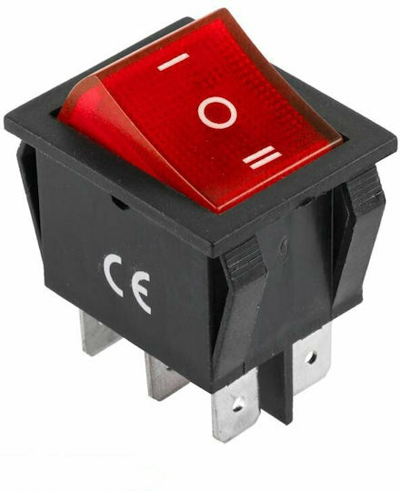 DM Pro IRS-203-1C On-Off switch Rocker with Lighting Red 1pcs