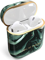 iDeal Of Sweden Printed Θήκη Πλαστική Golden Olive Marb για Apple AirPods