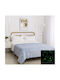 Silk Fashion Decke Space Leuchtend Hellblau 170x220cm