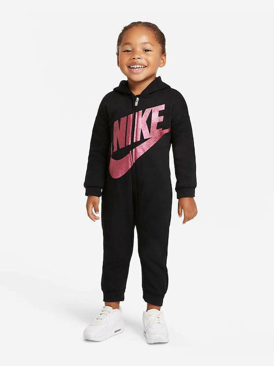 Nike Παιδική Ολόσωμη Φόρμα Υφασμάτινη για Κορίτσι Μαύρη