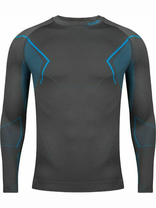 Alpinus Active Base Layer Bluza termica pentru barbati cu maneci lungi Gri