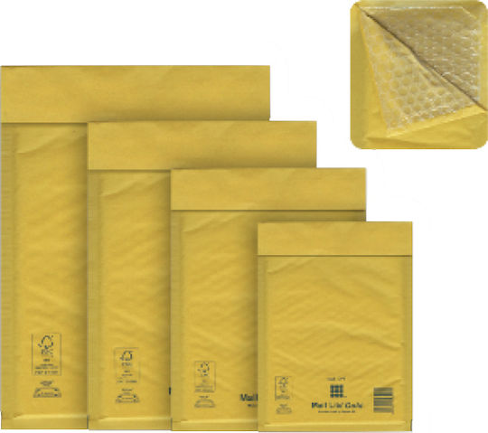 Sealed Air Envelope Bag Type with Bubble Wrap 1pcs in Yellow Color Mail Lite Gold