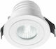 Gea Luce Alya Rotund Metalic Spot Încorporat cu LED Integrat și Lumină Alb Cald Alb 5x5cm. 1buc