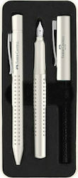 Faber-Castell Grip 2010 Pen Set Ballpoint with Quill Coconut Milk in a case