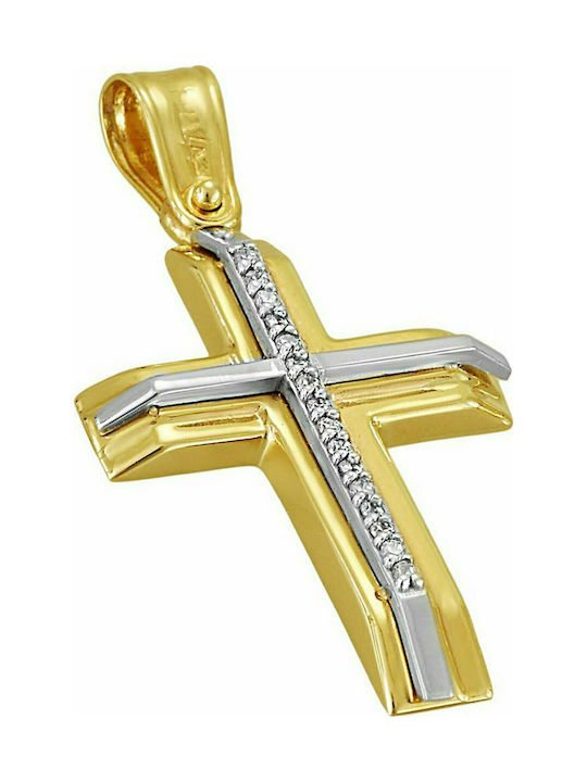 Filva Oro Aur Cruce 18K