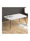 Rechteckiger Zentraler Kaffeetisch Soul Holz Weiß M90xL55xH41cm GP022-0031 1