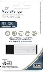 MediaRange 32GB USB 3.0 Stick Silver