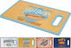 JK Home Decoration Επιφάνεια Κοπής Πλαστική Πολύχρωμη 36x22cm
