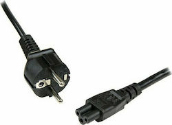Run & Teng IEC C5 - Schuko Кабел 1.5м Черен (05001KLT00BK)