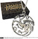 The Noble Collection Game of Thrones Targaryen Sterling Silber Anhänger Hängend Replik Länge 2,6cm