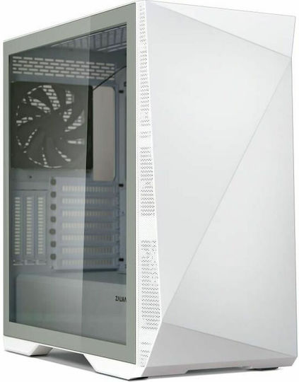 Z9 Iceberg Gaming Midi Tower Κουτί Υπολογιστή με Πλαϊνό Παράθυρο Λευκό