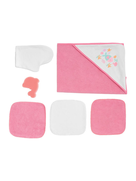 Kipper Set Babyhandtücher 6 Stück Pink BM374 4F82CFA3F13F