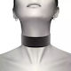 Coquette Hand Crafted Wide Choker Halsband Veganes Leder Black